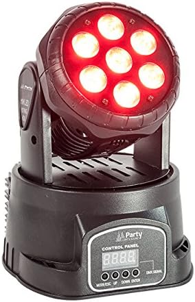 Party Light and Sound LED Moving Head Wash 7 x 8W RGBW DMX Disco DJ Effect Lighting