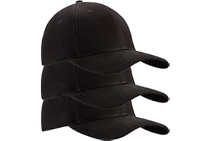 ROMENS Set of 3 Baseball Cap - Plain Cap Hat Lightweight Adjustable Washed Polo Style Hat Classic Sports Casual Cap Summer Sun Hat for Unisex