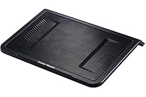 Cooler Master NotePal L1 Refroidisseur pour Ordinateur Portable, Léger & Ergonomique, Ventilateur Silencieux 160mm, Plaque Métallique Perforée, Rallonge Port USB, Pour PC Portables jusqu'à 17 Pouces