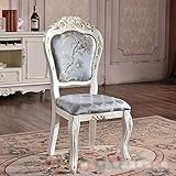 - Cojín ajustable. XUE - Mesa de Comedor, Mesa de Comedor Blanca chapada en Oro sólido, Banquete, Trona para Hotel, Banquete, Silla para Dinero, Silla para Interior, Estilo Vintage, Casual
