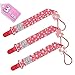 Blulu Dummy Clip Holder for Girls, 3 Pack