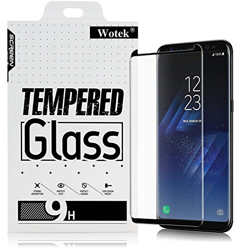Samsung Galaxy S8 Protection écran en Verre Trempé , Wotek Pleine Couverture 3D Film Protection d'écran 3D Incurvé en Verre Trempé Pleine Couverture effet 3D pour Samsung Galaxy S8(Noir) Samsung Galaxy S8 Protection écran en Verre Trempé , Wotek Pleine Couverture 3D Film Protection d'écran 3D Incurvé en Verre Trempé Pleine Couverture effet 3D pour Samsung Galaxy S8(Noir)