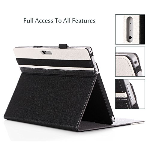 ProCase Schutzhülle Microsoft Surface Pro 4 Hülle für (12.3 „) Tablet Laptop, Kompatibel mit Surface Pro 4 Typ Tastatur Mehr Blickwinkeln (Schwarz) - 3