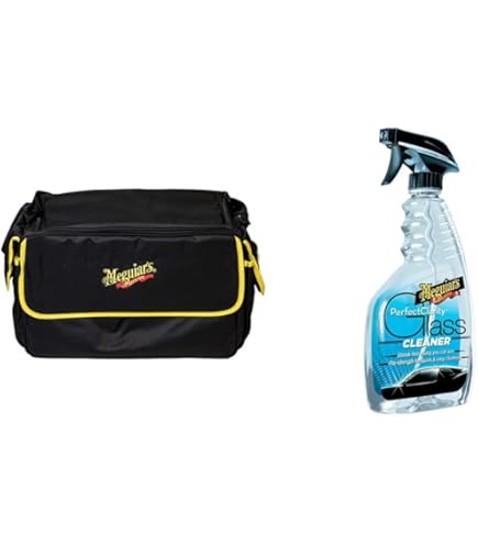 NEW Meguiar's 4-Bottle Polishes Storage Bag Kit - Compact, Zippered Case With Front Pocket