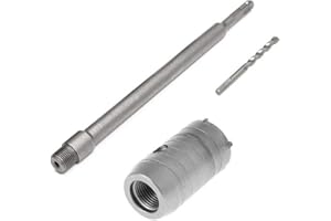 GLORIASHOPONLINE Kovalmax® FRESA MURO 40MM CAROTATRICE TAZZA 40 MM ASTA PROLUNGA 60 CM SDS PLUS PER TRAPANO