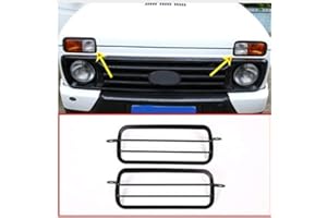 YIWANG Nebelscheinwerfer-Schutzrahmen aus Aluminiumlegierung, 2 Stück, für NIVA Zubehör hinten rücklicht Schutz rahmenverkleidung (Nebelscheinwerfer-A)