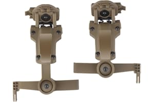 TS TAC-SKY Taktischer Helmschienenadapter for PELTOR ComTac Airsoft-Schießzubehör Headset-Halterung Fit Ops Core ARC Team Wendy MLOK-Schiene (Color : T)