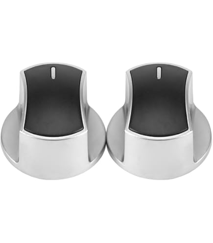 ZHYUAN Universal Gasherd Drehknöpfe 8mm - 6 Stück Set In Weiß & Gold