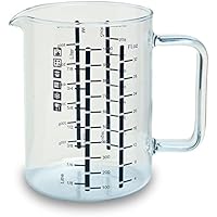 Bohemia Cristal 093 006 145 SIMAX ca. 1,0 ltr. mit Henkel aus hitzebeständigem Borosilikatglas Messbecher, Glas, klar…