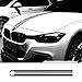 Produktbild iUcar Motorhaube Motorhaube Racing Stripes Linien Decals Motorabdeckung Aufkleber für BMW - Schwarz