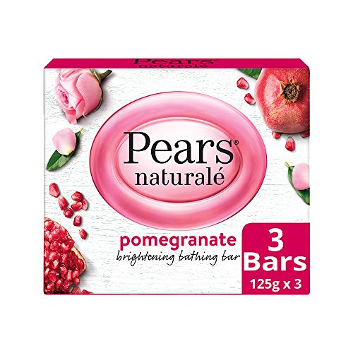 Pears Naturalé Pomegranate Brightening Bathing Soap Bar, 125 g (Pack of 3) price