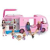barbie wohnmobil 1990 Für Alter 3 Jahre und Über Barbie Dream Camper Van Umzuwandeln The Bunte Dreamcamper Into A Campingplatz