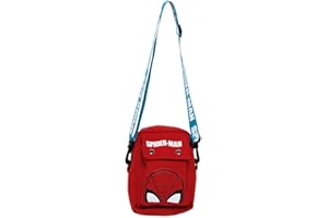 Marvel Spider Man Tasche Jungen, Umhängetasche im Klassischen Design, Verstellbare Tasche, Geschenk für Kinder und Jugendliche