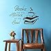 Produktbild Buch Kaffee Zitat Wandaufkleber Vinyl Aufkleber Removable Schlafzimmer Wohnzimmer Tattoo Coffee Shop Wohnkultur Kunst Poster ~ 1 84 * 128 cm