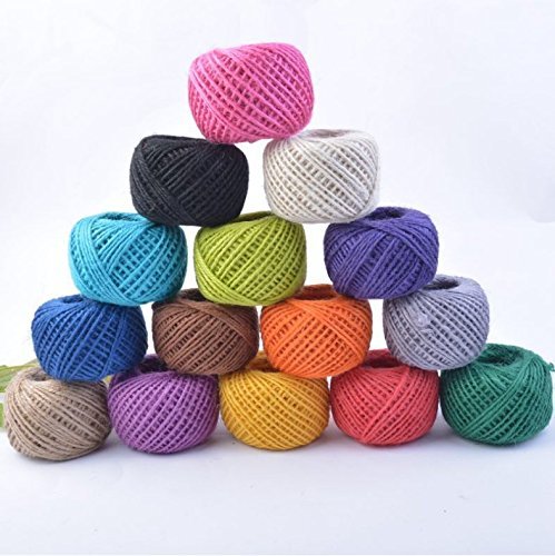 50 Meter Manual de medio ambiente color DIY hecho a mano c amo cuerda
de c amo decorado con luces de colores manualidades rojo