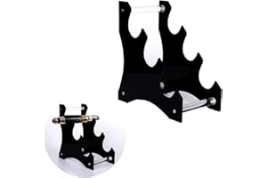 WANLIAN Lightsaber Display Stand,Acylic Horizontal Display Lightsaber Hilt,for Decorative Home (Black)