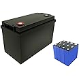 WILLQ 25.6V Lithium Battery 24V 50Ah 100Ah 200Ah LiFePO4 Battery Max. 1280W/2560W/5120W Power Built in 50A/100A BMS for RV, Marine, Trolling Motor, Solar,24v50ah