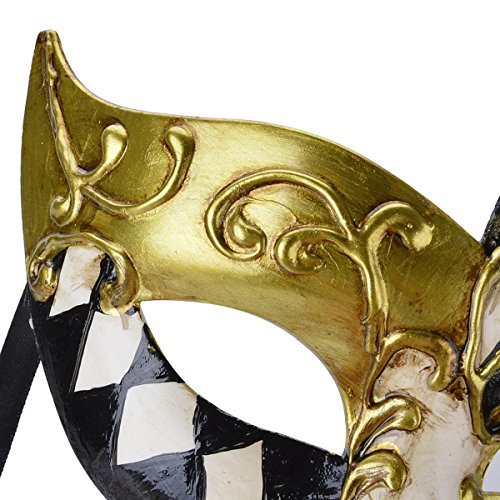 Kapmore Maskerade Maske für Männer Vintage Musikalische Design Stil Prom Mardi Gras Maske - 5