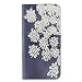 Produktbild Huawei Y6 2018 Hülle, Huawei Honor 7Ahüle, Alfort Prämie PU Leder Schutzhülle Lederhülle für Huawei Y6 2018 / Honor 7A () Tasche Wallet Flip Case Cover mit Karten Steckplatz (Hirse Blume)