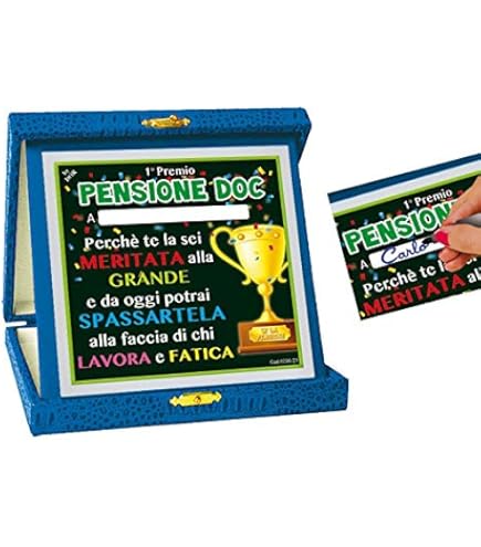 Targa Pensione In Alluminio Con Cofanetto Velluto - Regalo Elegante Con Pergamena Dorata 20x15cm - Foto 8