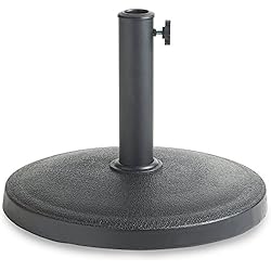VonHaus Base pour Parasol (12Kg) - Support de Parasol Rond en Béton Très Résistant - Pied de Parasol - Base et Poids pour Parasols 12 Kg