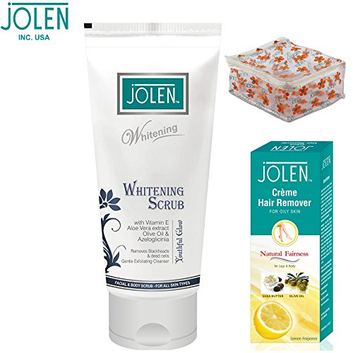 Buy Whitening Scrub & Get Hair Removal Cream with Vanity Pouch Free !! RS.199 (33.00% Off) - Amazon