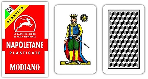 Preisvergleich Produktbild Modiano Napoletane 100% Kunststoff 97 / 10 Plastik Kartenspiel / Carte