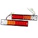 Produktbild QXXZ Anhänger Lichter LED-Stopp Hinten Heckbremse Rücklicht Schalten Indiactor Führte 12V/24V ATV LKW Führte Anhänger Rückleuchten Lampe 2 Stück,12V