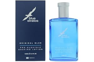 SPAINBOX Parfums Bleu Loción Pre-Afeitado Eléctrica Blue Stratos, 100ml