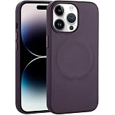PSR aksesuar Derin Mor PU Deri Magsafe Wireless Şarj &Ouml;zellikli Zore Derix Kılıf-Derin Mor iPhone 14 Pro Max ile uyumlu