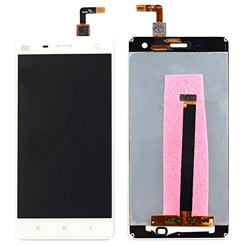 Xiaomi Spare Parts LCD Screen and Digitizer Full Assembly for Xiaomi Mi 4(Black) (Color : White)