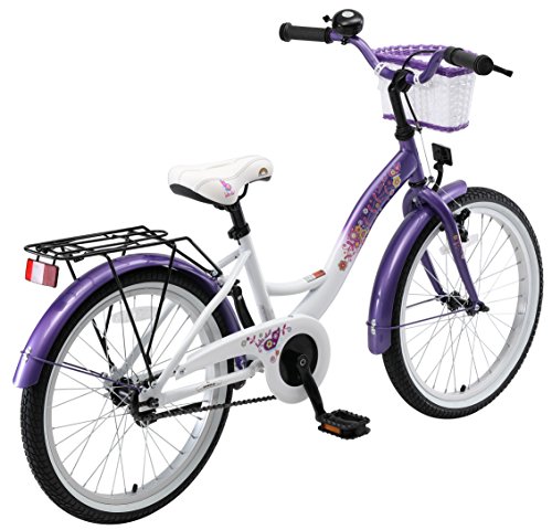 BIKESTAR® Premium Kinderfahrrad für sichere und sorgenfreie Spielfreude ab 6 Jahren ★ 20er Classic Edition ★ Candy Lila & Diamant Weiß - 4