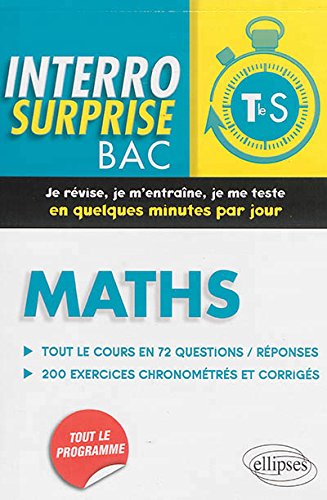 Télécharger Interro Surprise Bac Maths Terminale S Livre eBook France