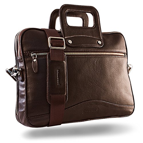 Bouletta  Occasion  Braun Notebook Macbook Tablet Ledertasche Aktentasche H  lle bis 13 Zoll