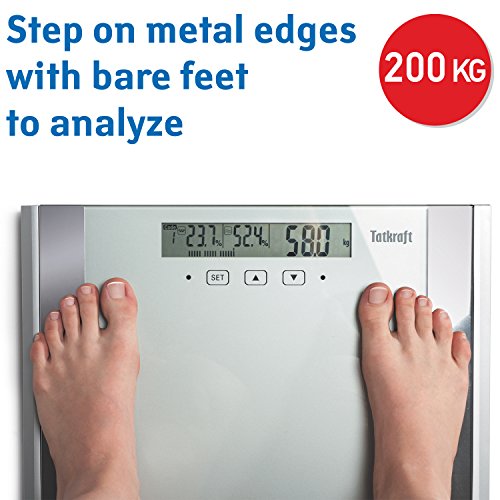 Tatkraft Fitness Digitalwaage Körperanalysegerät Digital Körperfett und Muskelmasse 200 KG / 440 LBS - 6