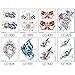 Produktbild HEMENG Temporär Tätowierung schwarz Tattoo Körperkunst Kleine Bögen Tattoo Aufkleber Fake Arm Tattoos Sticker für männer Frauen8 Blatt 21cm*15cm