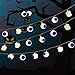 Produktbild Wokee Augenball Halloween Party Geist Festival Kürbis LED Batterie Laterne String Dekoration- 1,5 Meter Gesamtlänge | 10 LEDs warm-weiß-0,06 W Pro Lampe
