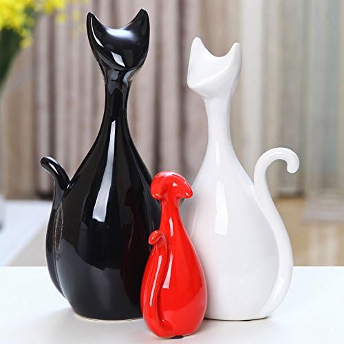 Creative home furnishings ceramic crafts Decoration - three cat