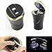 Price comparison product image Portable Travel Car Removable Auto Smokeless Cylinder Ashtray Cigarette Holder Self-Extinguishing Blue LED Light Indicator Car cigarette lighter for Most Car Cup Holder