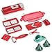 Produktbild Genius Nicer Dicer Smart Julietti | Obst und Gemüse Schneider | 12 Teile | Julienne (Rot 12tlg.)