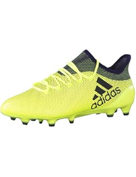 adidas Herren X 17.1 Fg Fußballschuhe, Jaune Fluo/Bleu Marine/Bleu Marine