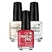 Produktbild CND Creative Play Flirting With Fire Nr. 414 13,5 ml mit Creative Play Base Coat 13,5 ml und Top Coat 13,5 ml, 1er Pack (1 x 0.041 l)