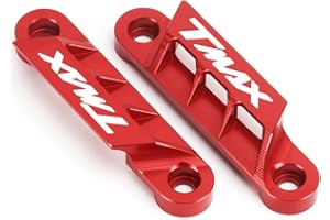 Modeer per Yamaha Tmax 560 Tech Max 2020-2023 Tmax 530 SX DX 2017-2020 Moto CNC Coppia Parafango anteriore Piastra dell'asse Slider decorativo tmax530 tmax560 techmax Accessori (rosso)