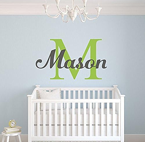 Custom Boys Name Wall Decal- Nursery Wall Decals - Boys Name Wall Decor (28Wh)for Living Room