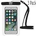 Price comparison product image Waterproof Case,3 Pack iBarbe Universal Cell Phone Dry Bag Pouch Underwater Cover for Apple iPhone 7 7 plus 6S 6 6S Plus SE 5S 5c samsung galaxy Note 5 s8 s8 plus S7 S6 Edge s5 etc.to 5.7 inch,white