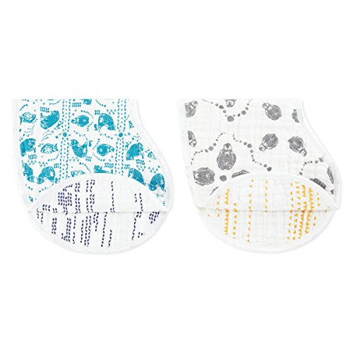 aden + anais 7046G Classic Burpy Bib Flip - Side, 2er pack
