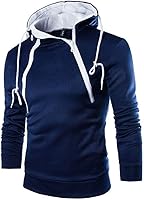 VECDY Herren Bluse,Räumungsverkauf- Herren Lange Ärmel Patchwork Hoodie mit Kapuze Sweatshirt Top Tee Outwear Bluse...