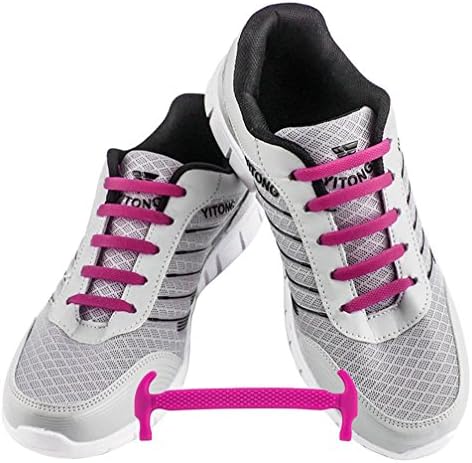 elasticated no-tie waterproof silicone shoe laces for adults or children - 16- and 12-piece packs - carious colours available