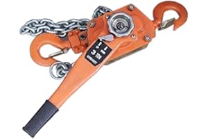 KATSU TOOLS KATSU 1.5T Chain Hoist Manual Lever Ratchet Block Chain Hoist Winch Come Along Lift Puller with Hook 1.5M 3300lbs for Pulling Lifting 181715