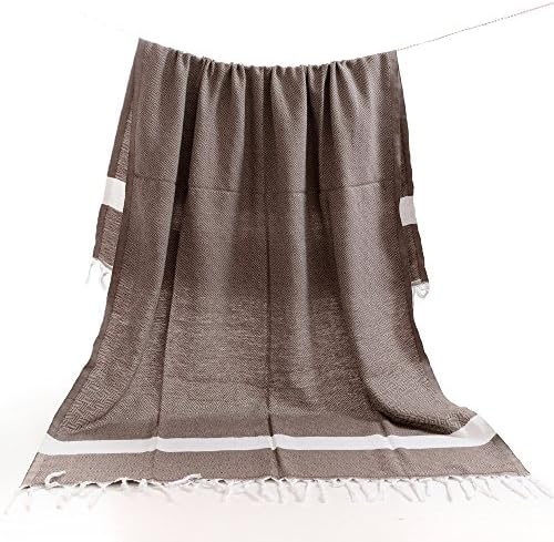 Coldtutu-2018 New Design Microfiber Thick Round Beach Towel Round Beach Blanket With Fringe Ultra Soft Tapestry Wall Hanging,Cotton Tasseld Turkish bath towel 100*170cm, coffee color
